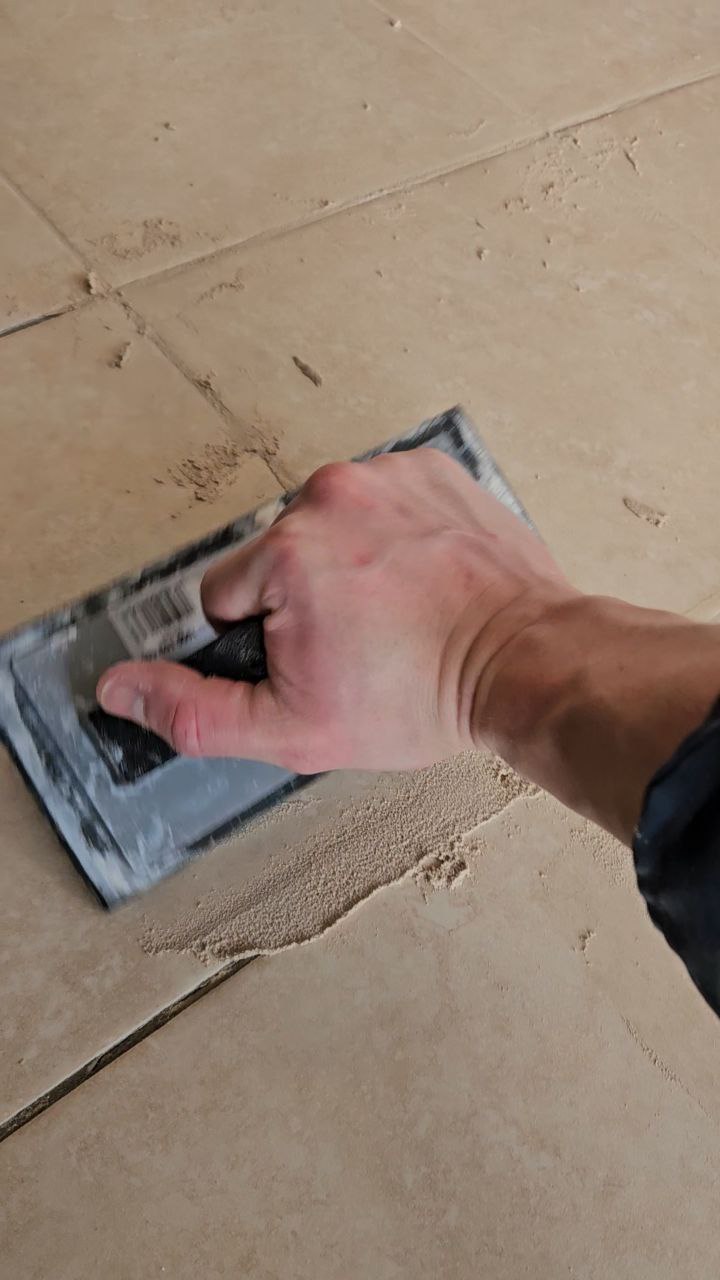 Professional grout work in Calgary bathroom